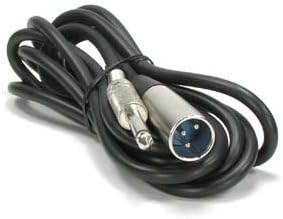 6Ft XLR 3P Male 1/4" Unbalanced Microphone Cable, 10 Pack