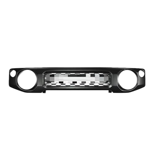 With Big Logo ABS Front Bumper Center Grille Compatible For Suzuki Jimny JB64 Sierra JB74W 2019 2024 Car Grills Exterior AccessoriesBlack logo