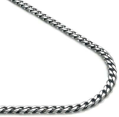 True Titanium 4MM Curb Chain Link Necklace