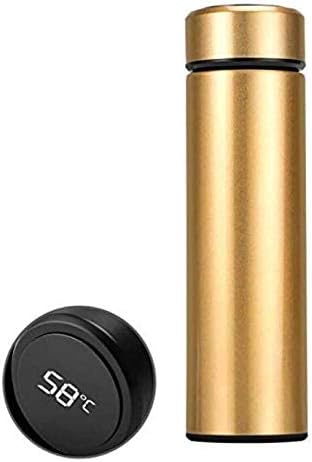 Stainless Steel Smart Water Bottle LED Temperature Display (Gold)