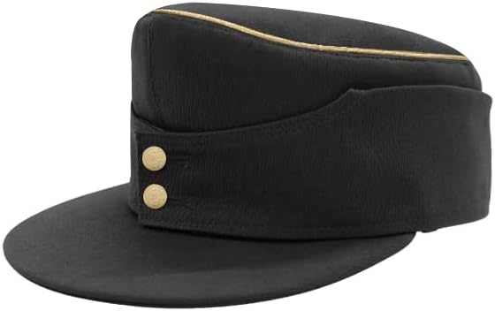 militaryharbor Panzer Elite General Black Gabardine M43 Field cap