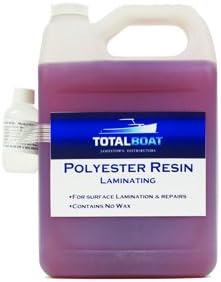 TotalBoat Polyester Laminating Resin - Marine Grade Fiberglass Resin and MEKP Catalyst for Layups and Repairs