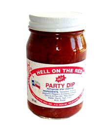Hell on The Red Party Dip Hot Salsa 16 oz. - 6 Unit Pack