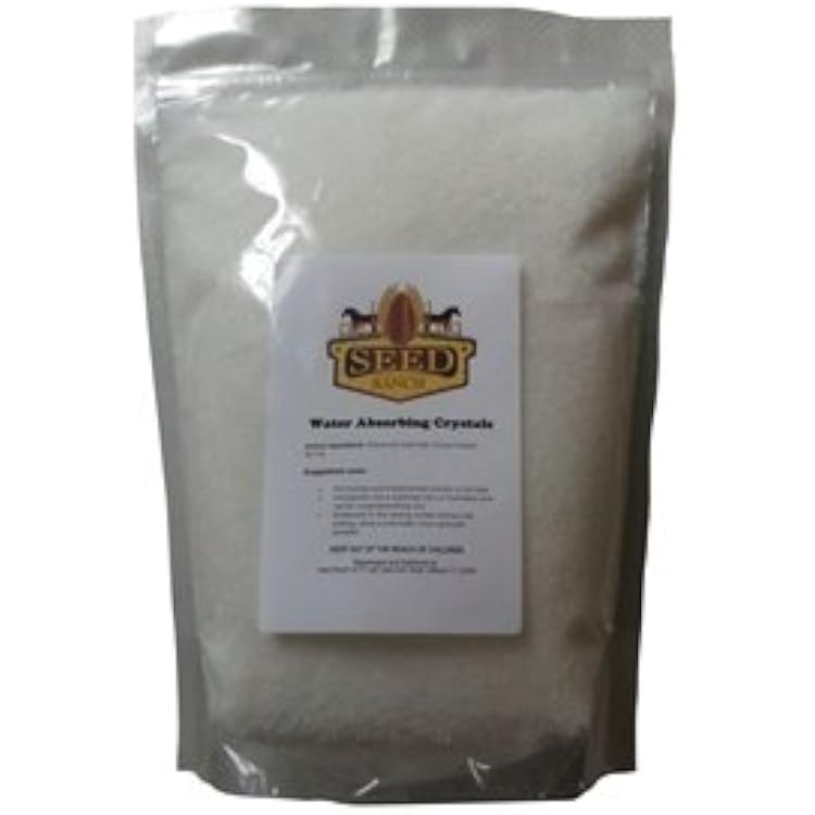 SeedRanch Water Absorbing Crystals Polymer - 5 Lbs. Non-Toxic, Biodegradable, Special Feature: Organic