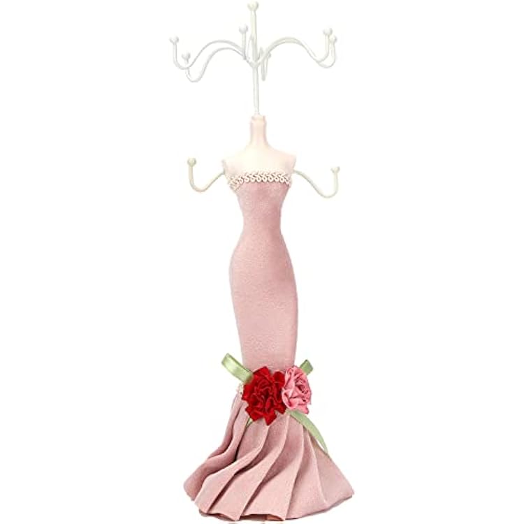 YUYTE Necklace Storage Holder Display Stand Jewelry Stand Jewelry Organizer Rack Earrings Bracelet Doll Earring Tower Holder Decor For Women