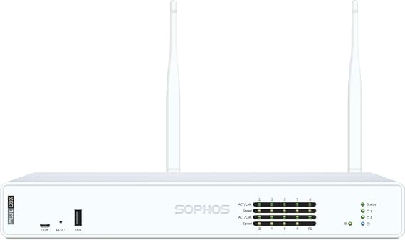 Sophos XGS 128W (Gen2) Wireless Security Appliance with 3 Years Xstream Protection (XY128Z36ZZPCUS) | 9 x 2.5 GE Ports + 1 SFP | Wi-Fi 6, Enterprise-Grade Security, SD-WAN, Centralized Cloud Control