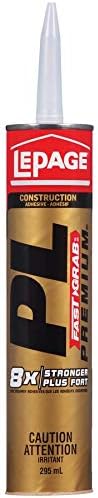 295mL PL Premium Fast Grab Multi Purpose Construction Adhesive