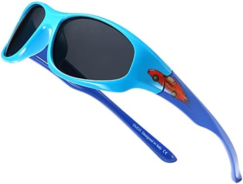 DUCO Kids Sunglasses Boys Girls Sports Polarized Sunglasses Youth Baseball for Kids UV Protection Age 6-10