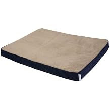 Petmate La-Z-Boy Bentley Orthopedic Foam Large Dog Bed Midnight Blue (36 x 28 x 3 inches) for Dogs up to 50lbs with Supportive Foam Durable Removable Washable Cover