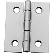 National Hardware N211-014 Hinge, Satin Nickel, 1-1/2" x 1-1/4"