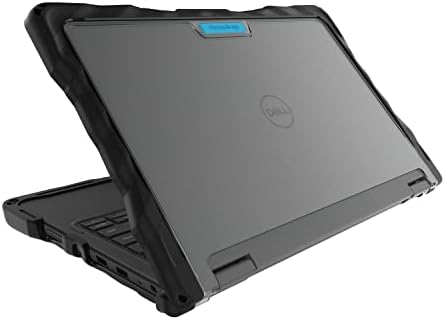 Gumdrop DropTech Custom Case Dell Latitude 3120 11 inch 2-in-1 - Drop Tested Protection, Rubberized Thread on Sides, Seamless Asset Tagging, Snap in Installation for School or Work - Black