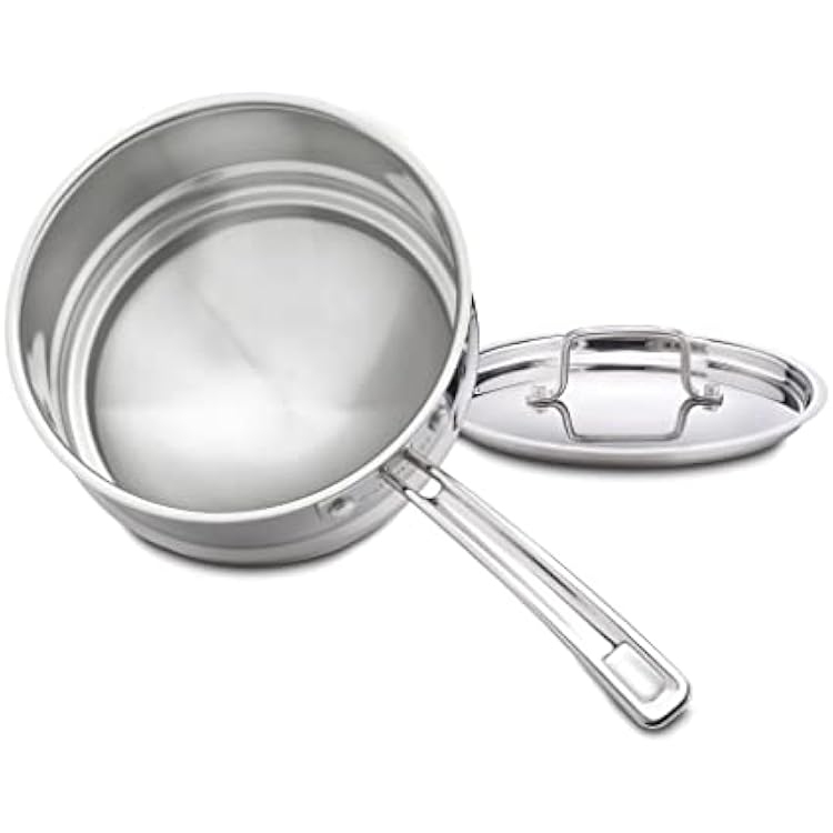 Cuisinart MCP111-20N MultiClad Pro Stainless Skillet, 20-cm, Universal Double Boiler wCover