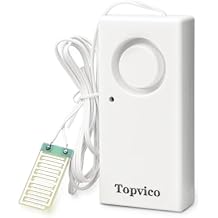 Water Sensor Alarm for Home, Sump Pump, Basements, RV Water Heater Leak Detector, Overflow Moisture Flood Sensor, 120dB Work Alone Battery Operated, 1 Pack