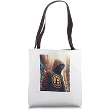 Bitcoin BTC anonymous city new world revolution Tote Bag