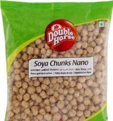 Double Horse Soya Chunks Nano - 500 Grams