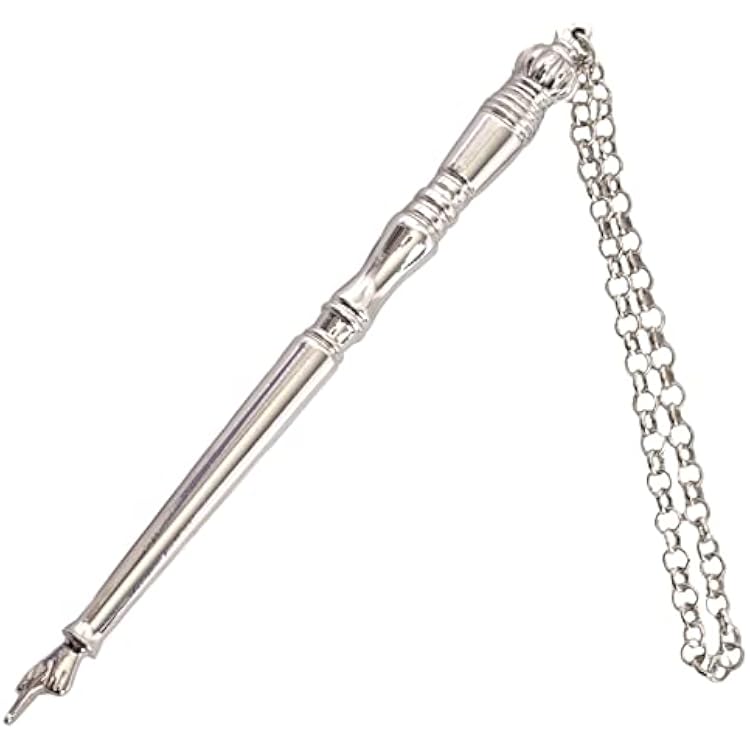 Torah Book Pointer Yad Hand Pointer Silver Finish with a 20cm Bead Charm. 13 cm