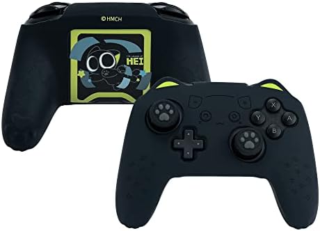 GeekShare Cute Cat Paw Controller Skin Set Anti-Slip Silicone Protective Cover Skin Case for Switch Pro Controller with 2 Thumb Grip Caps and 1 Sticker - The HEI Series
