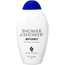 Shower to Shower Body Powder, Sport 13 oz (Pack of 9)