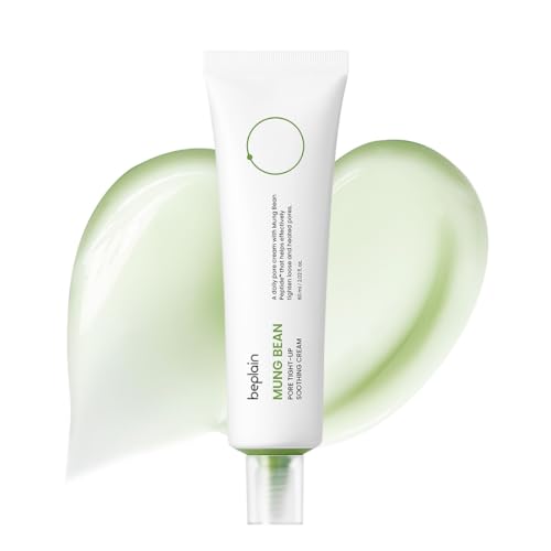 beplain Mung Bean Peptide Soothing Cream 2.02fl.oz60ml | Fragrance-Free | Facial Cream for Soothing, Hydrating | Suitable for Sensitive Skin | Korean Skincare