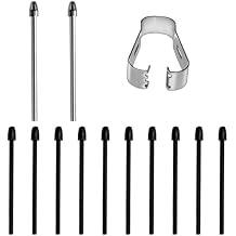 Pen Tips Replacement Compatible with Remarkable 2 Marker Plus Pencil, Pencil Nibs Compatible with Kindle Scribe Basic and Premium Pen (2 PCS Metal Tips, 10 PCS 2B Tips)