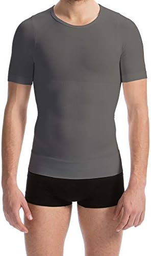 Farmacell Compression Shirt Men, Cotton Shapewear Tummy Control, Made in Italy, 419