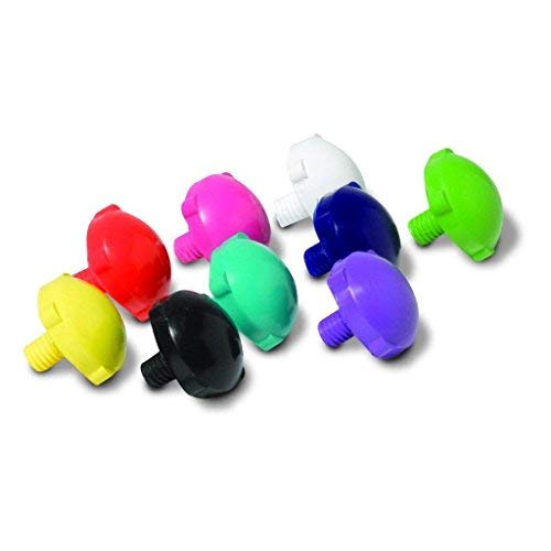 Sure-Grip Fomac Dance Plugs - Suitable for Jam Skating - Versatile Toe Stop Replacements for Enhanced Skating Performance - Durable & Stylish,  in Variety of Colors - A Pack of 2 58, red