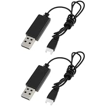 2PCS Quadcopter USB Charging Cable 60cm 5V 3.7V Compatible with Sharper Image Quadcopter Drones