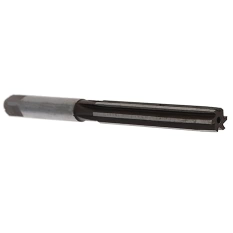 Hand Reamer, 9mm Alloy Tool Steel H8 Straight Flutes Hand Round Shank Milling Cutting Tool, without Coated Finish 2Pcs