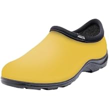 Sloggers ProLite Womens Garden & Work Slip-On Shoes 25% Lighter Waterproof Comfort Clogs with All-Day Insoles, UV Protection, Arch Support & Deep-Lug Traction Made in USA with US & Imported Parts - Sunshine Yellow