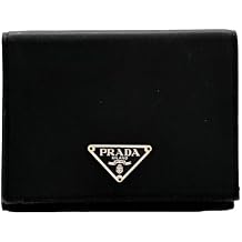 Prada Bifold Compact Nylon Wallet, Black