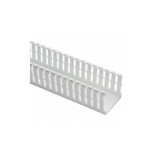Panduit F1X1WH6 Type F Narrow Slotted Duct, PVC, White