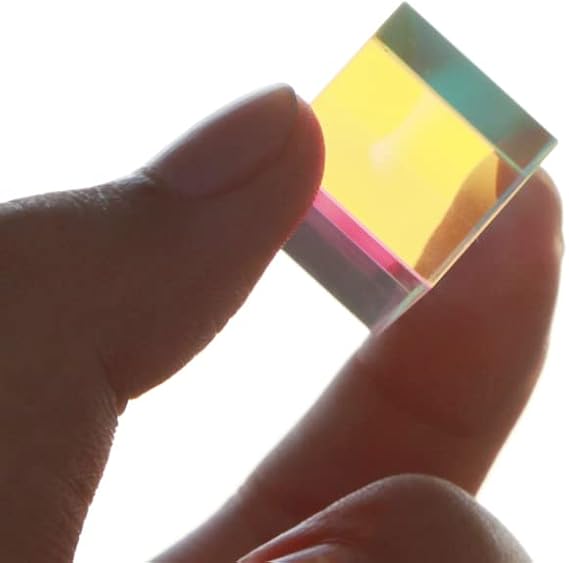 1PC Glass Cube 18mm Dichroic Prism 18 * 18 * 18mm X-Cube Prisms K9 Material for Photographic Beam Splitting Photography Accessories Decorate Gifts Cute Light