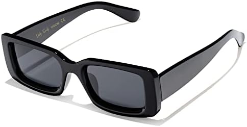 Veda Tinda Vision Rectangle Sunglasses Men Tinted Polarized Big Square Retro 90s Vintage y2k Glasses for Women UV Protection