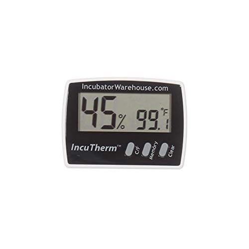 IncuTherm Digital Thermometer Hygrometer with MinMax Memory