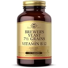 Solgar Brewer's Yeast 7 12 Grains with Vitamin B12 - 250 Tablets - Non-GMO, Vegan, Dairy Free, Kosher - 41 Servings