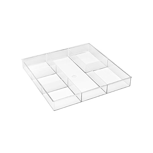 Whitmor 6-Section Clear Drawer Organizer