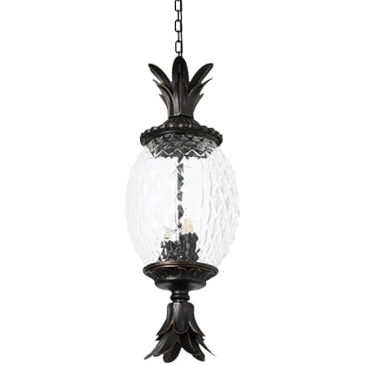 Outdoor Hanging Lights Traditional Porch Patio Pineapple Shape Pendant Lamp Study Room, Bedroom, Living Room, Hallway, Cafe, Shop, Balcony Decor Chandelier
