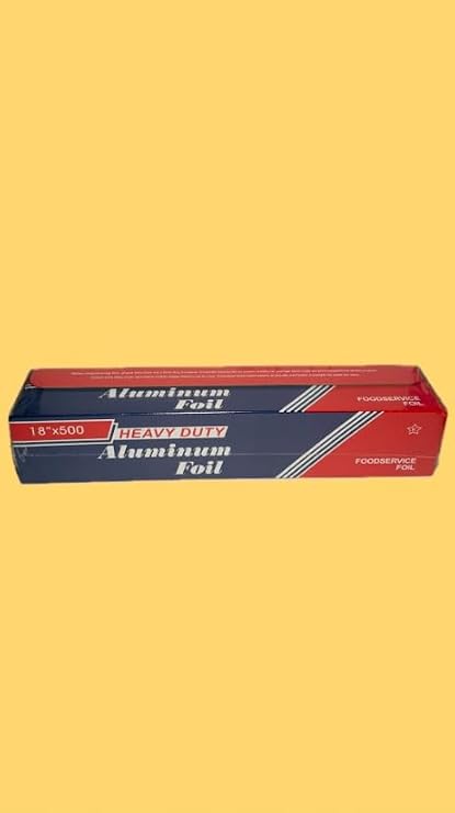 18x500FT Heavy Duty Aluminum Foil For All Occasions and Uses Foodservice Foil