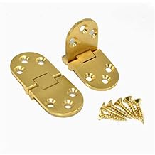 Hinges 1 Pcs Flip Round Table Pure Copper Furniture Hardware Accessories Hinge 180 Degree Flap Concealed Folding Table Hinge (Size : 2.5mm Thickness)