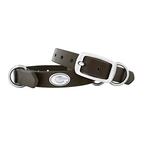 ZEP-PRO Georgia Bulldogs Brown Leather Concho Dog Collar, X-Small