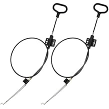TOVOT 2PCS 38.5" D-Ring Release Handle Pull Recliner Cable Replacements Release Pull Cables for Sofa Chair