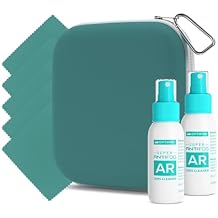 Anti Fog Lens Cleaner Spray Kit | 2x 1oz Anti Fog Glasses Cleaner Bottles  1x Multipurpose Pouch  5x Microfiber Cloths for Eyeglasses, Mirror, Sunglasses Cleaning Kit 8 Piece Set