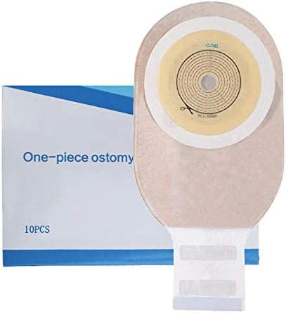 10PCS Colostomy Bags, Ostomy Supplies,One Piece Drainable Ostomy Pouch for Ileostomy Stoma Care