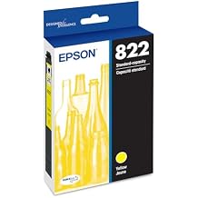 Epson 822 DURABrite Ultra Ink Standard Capacity Yellow Cartridge (T822420-S) Works with Workforce Pro WF-3820,3823, 4820, 4830, 4833, 4834