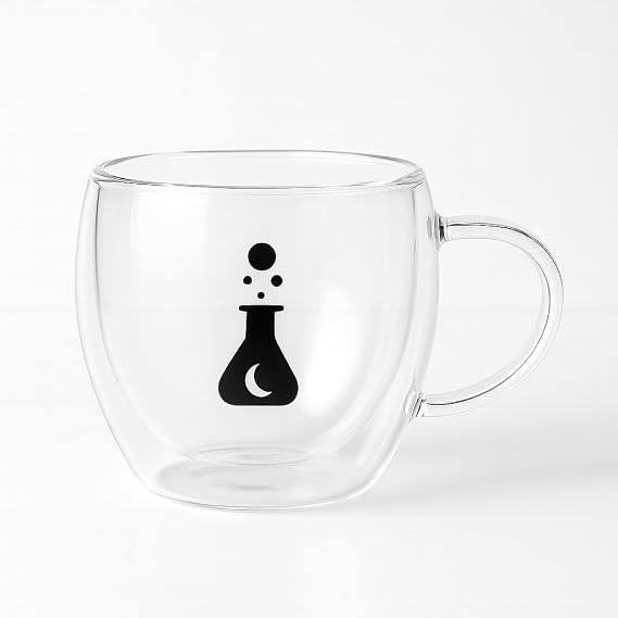 Glass Coffee Cup - Double Insulated Heat Protection - Coffee & Espresso Cup Sizes