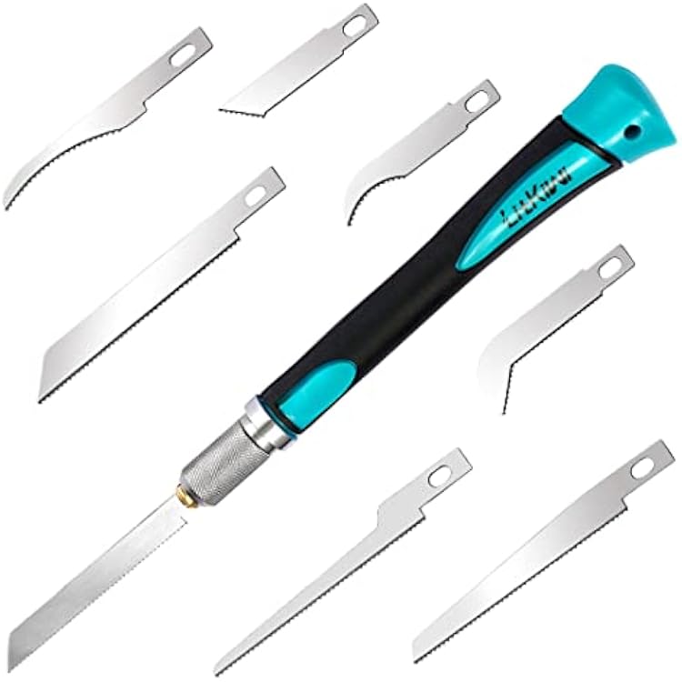 Prozwee Model Craft Hand Saw Kitwith 7PCS Saw Blades,Modeling Knife Hacksaw Tool,DIY Mini Razor Saw Kit for Handcrafted, DIY models and Other Fine Cutting