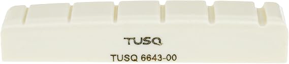 TUSQ Man-Made Ivory by Graph Tech 6 String Pre-Slotted Electric or Acoustic Guitar Nut 43mm X 6mm PQ-6643-00