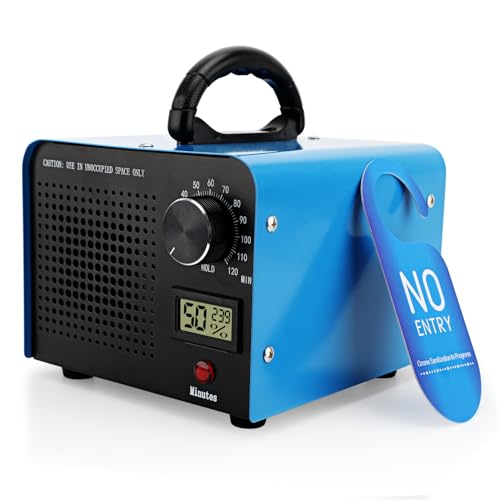Ozonator Generator 40,000mgh, Ozonator Machine Odor Removal, High Capacity Portable Deodorizer Machine Odor Elimination for Industrial, Home, Commercial Car, Home, Room, Smoke and PetBlue