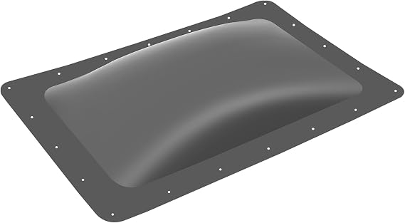 RV Skylight Replacement 18" x 26" Camper RV Skylight Cover Outer Dome Fit Standard 14" x 22" Openings, Suitable for Use as a Sunroof for Campers and RVS(Black)