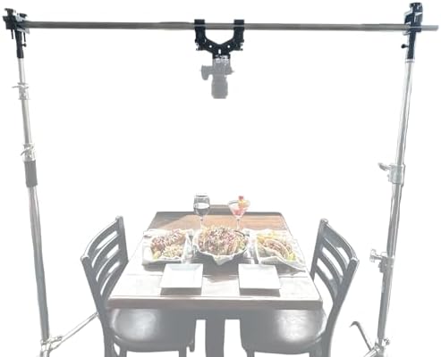 Glide Gear OH 75 Overhead Mount DSLR, Smartphone 6ft Adjustable Pole, Top-Down Rig, 15lb Capacity, Aluminum Build